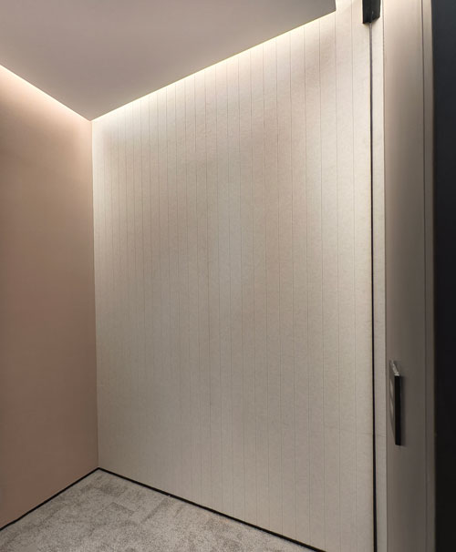 Slatted Polyester Fiber Acoustic Panel